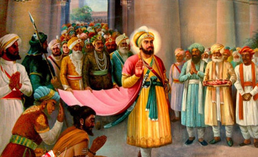 Picture: Release of Guru Hargobind from imprisonment at the Gwalior Fort